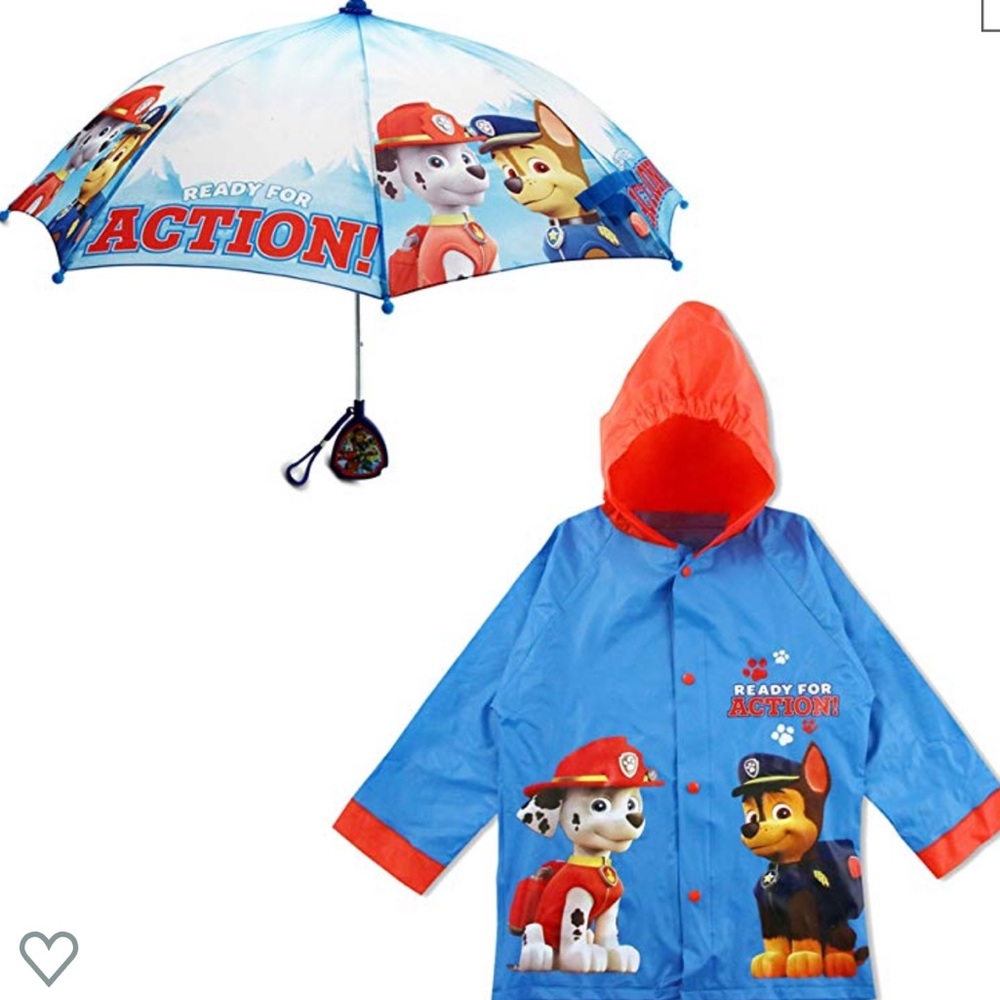 Paw Patrol Umbrella and Rainwear Set